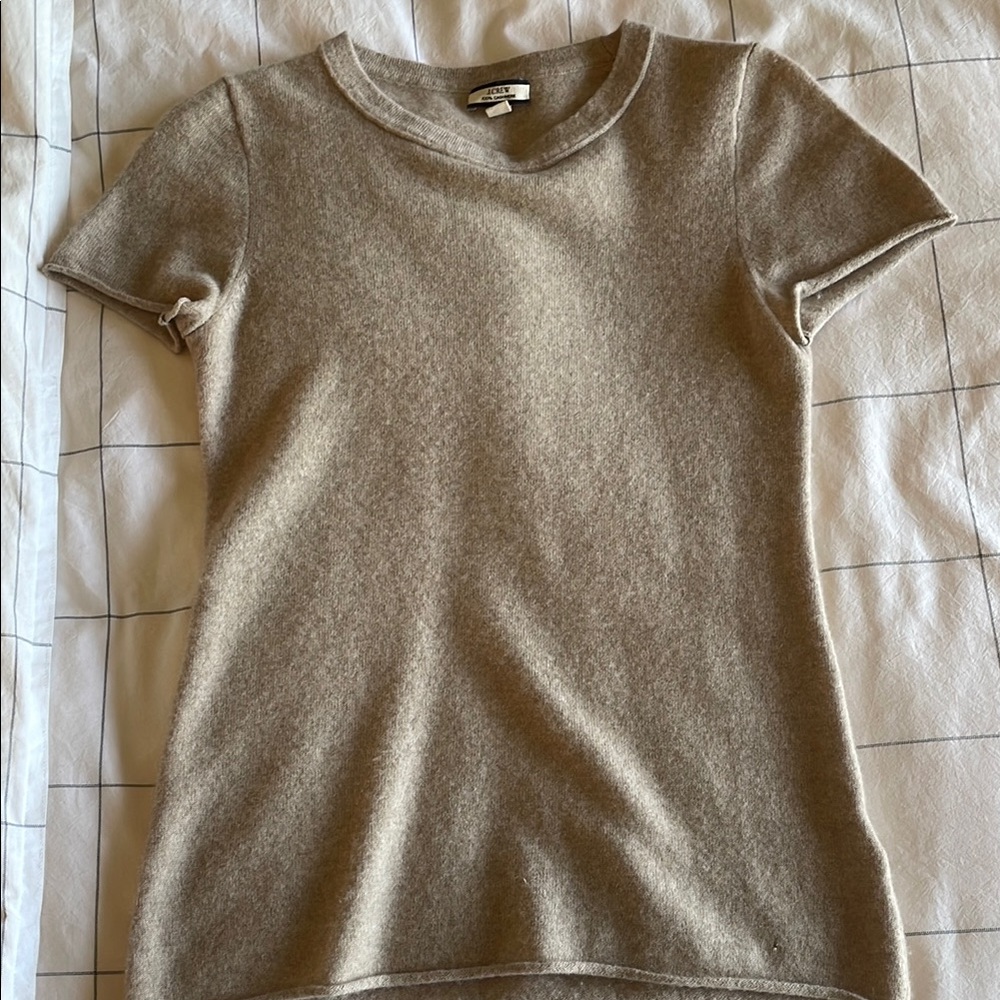 J. Crew Women's cashmere T-shirt.